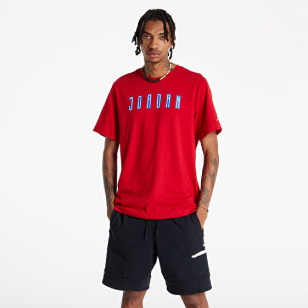 Red Men’s Jordan Cotton Short Sleeve Tee